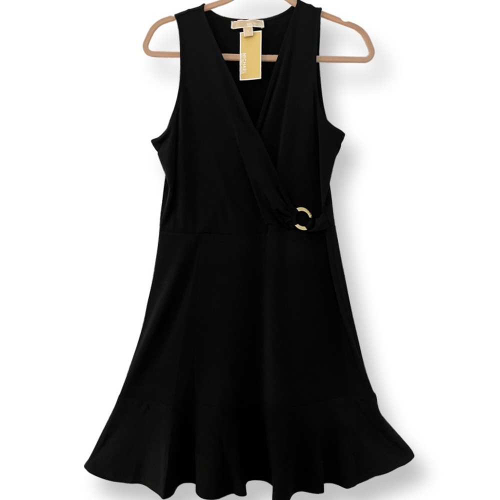 MICHAEL Michael Kors Black Midi Dress